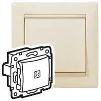 Выключатель 1-кл. СП Valena 10А IP31 с подсветкой механизм сл. кость (DIY-упак.) IEK 695601