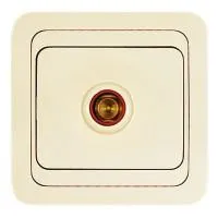 Розетка TV оконечная Mimoza крем. Makel 25027