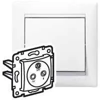 Розетка телевизионная оконечная TV/FM/SAT СП Valena 10дБ механизм бел. (DIY-упак.) IEK 694277