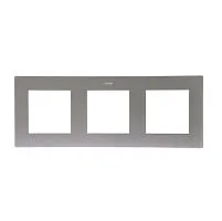Рамка 3-м Simon24 алюм. 2400630-033