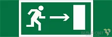 Знак безопасности BL-3511B.E03 "Напр. к эвакуационному выходу направо" Белый свет a27400