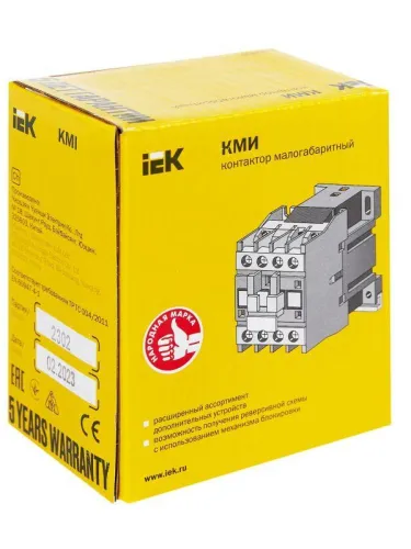 Контактор КМИ-11210 12А 24В/АС3 1НО KARAT IEK KKM11-012-024-10 фото 3