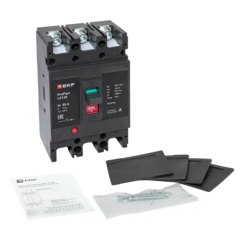 Выключатель автоматический 3п 50А 18кА LS125 ProPact EKF mccb-125-18-3-50-ls фото 4