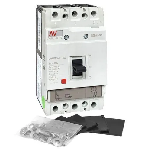 Выключатель автоматический 3п 32А 35кА AV POWER-1/3 TR AVERES EKF mccb-13-32-TR-av фото 2