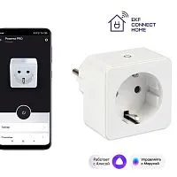 Розетка умная Wi-Fi 1-м 16А IP20 бел. Connect EKF RCS-1-WF