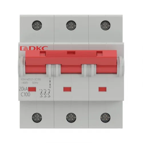 Выключатель автоматический модульный 3п C 80А 20кА MD125 YON MD125-3C80 фото 2
