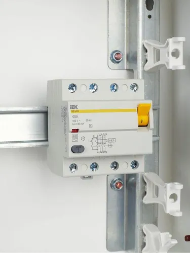Выключатель дифференциального тока (УЗО) 4п 40А 100мА тип ACS ВД1-63S KARAT IEK MDV12-4-040-100 фото 3