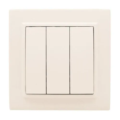 Выключатель 3-кл. СП Минск 10А IP20 беж. EKF ERV10-024-20