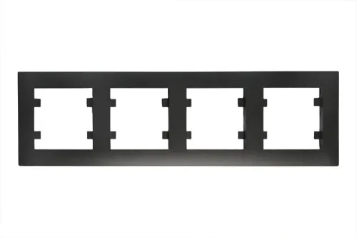 Рамка 4-м Karea RIZZ STAR чер. Makel 88054704