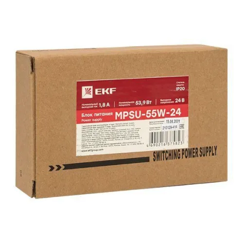 Блок питания 24В с функцией ИБП MPSu-55W-24 PROxima EKF mpsu-55w-24 фото 3