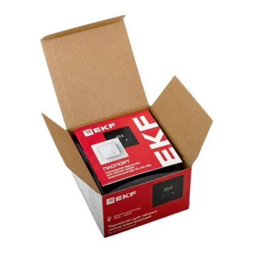 Термостат электронный 16А 230В для теплых полов черн. EKF ett-10b фото 8