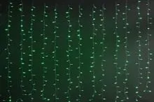 Гирлянда "Занавес" LDCL544-G-E 544 зел. светодиодов 1.5х2.2м 16 нитей соединяемый до 8шт для помещений SHLights 4690601035578