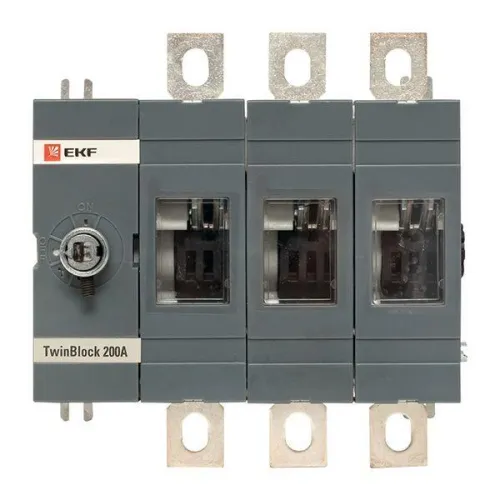 Рубильник 3п 200А без рукоятки управления TwinBlock PROxima EKF tb-s-200-3p фото 2