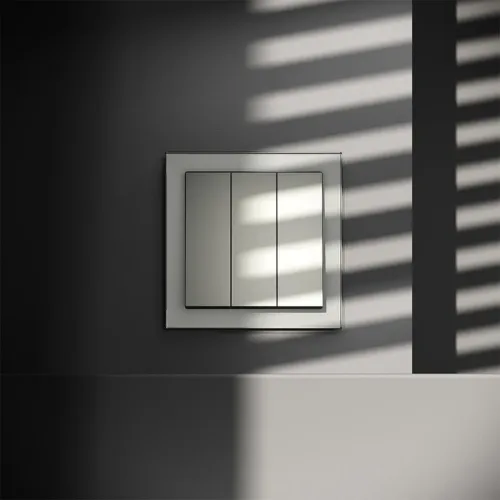 Выключатель 3-кл. СП S70 10А механизм сталь Voltum VLS030105 фото 4