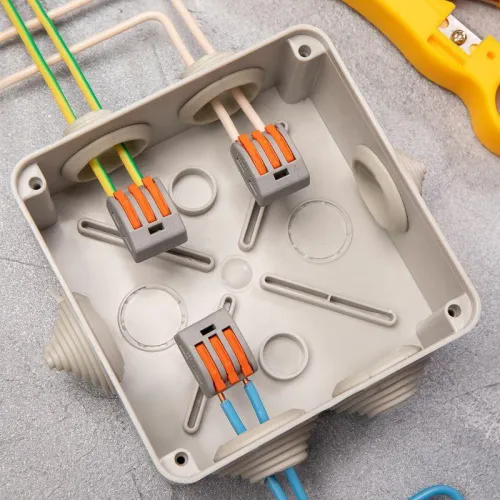 Клемма строительно-монтажная СМК 222-413 3-проводная 0.08-2.5/4кв.мм сер. (уп.50шт) Rexant 07-5253-4 фото 4