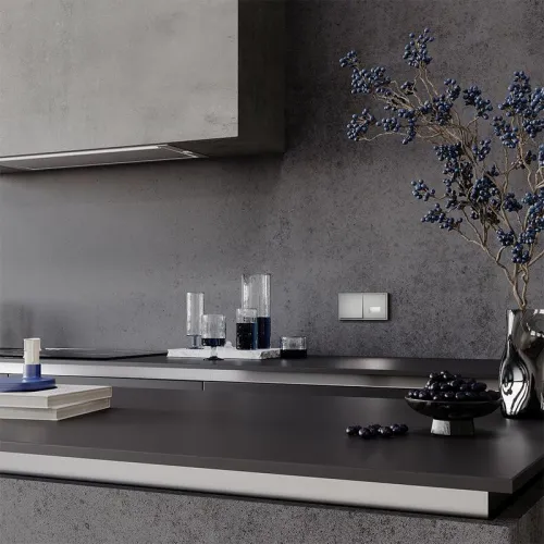 Выключатель 1-кл. СП S70 10А механизм сталь Voltum VLS010105 фото 7