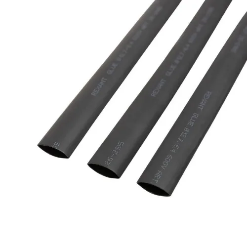 Трубка термоусадочная двустенная клеевая 12.7/6.35 (2:1) черн. 1м (уп.10шт) Rexant 26-2105 фото 4