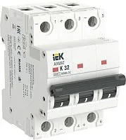 Выключатель автоматический модульный 3п K 32А M06N-DC ARMAT IEK AR-M06N-3-K032DC
