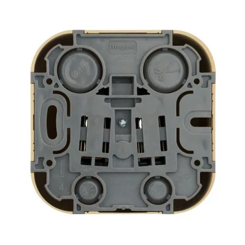 Розетка 1-м ОП Quteo 16А IP20 2P+E с заземл. без защ. шторок дерево IEK 782271 фото 2