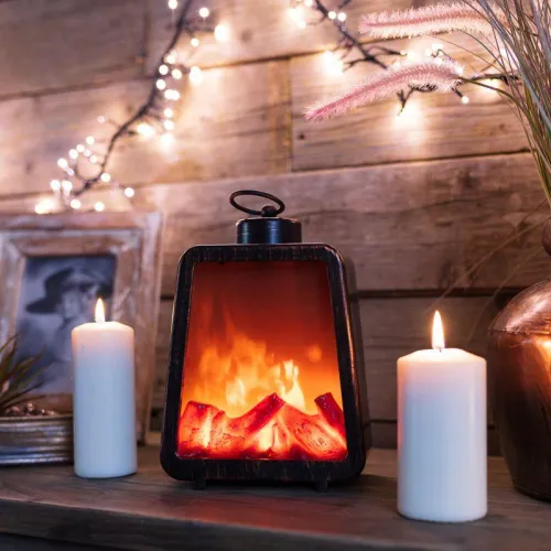 Камин светодиодный "Лофт" 17х10х24.5см эффект живого огня USB и элементы питания 3хC (не в компл.) Neon-Night 511-034 фото 6