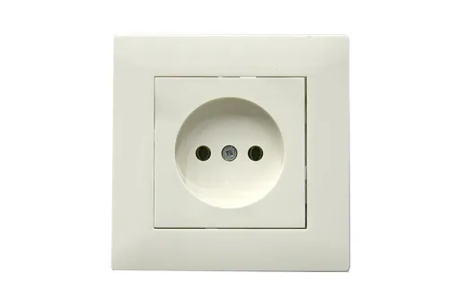 Розетка 1-м Karea RIZZ без заземл. керамика крем Makel 88010002