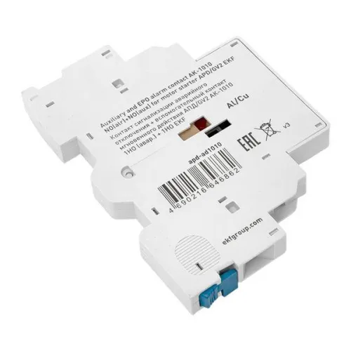 Контакт сигнализации аварийного отключения + вспомогательный контакт мгновенного действия АПД/GV2 АК-1010 1НО (авар.) + 1НО EKF apd-ad1010 фото 8