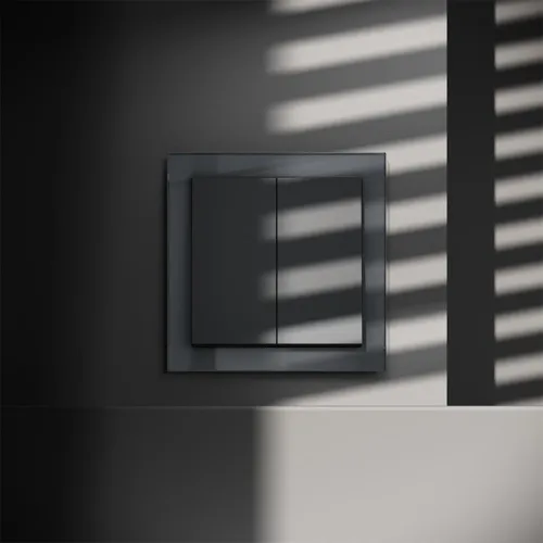 Выключатель 2-кл. СП S70 10А механизм графит Voltum VLS020107 фото 3