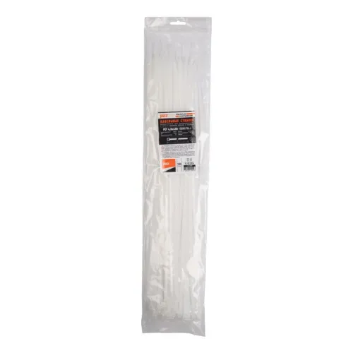 Хомут кабельный (стяжка) PCT 4.8х450-100WH 4.8х450 PA6.6 бел. (уп.100шт) JazzWay 5054127 фото 3