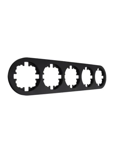 Рамка 5-м OSEN горизонт. круглая черн. бархат LEZARD 744-4200-150 фото 2