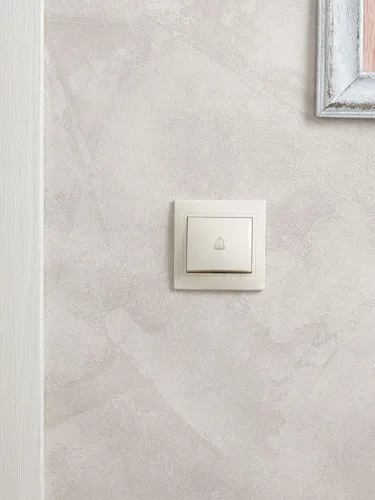 Выключатель кнопочный 1-кл. СП Кварта 10А IP20 ВСк10-1-0-ККм крем. GENERICA EVK13-K33-10-DM фото 4