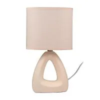 Светильник настольный JH2-01-iv E14 IP20 170х100х300мм керамика; ткань; PVC-пластик беж. JazzWay 5062306