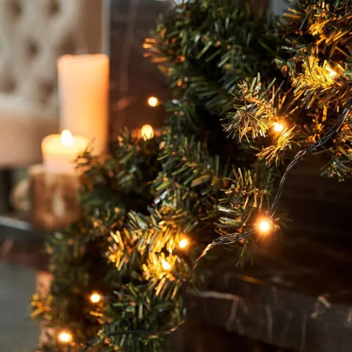 Гирлянда светодиодная универсальная 20м 200LED тепл. бел. 16Вт IP20 с контроллером Neon-Night 304-116 фото 2