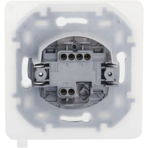 Переключатель 1-кл. Inspiria 10А IP44 250В 10AX механизм бел. IEK 673670 фото 2