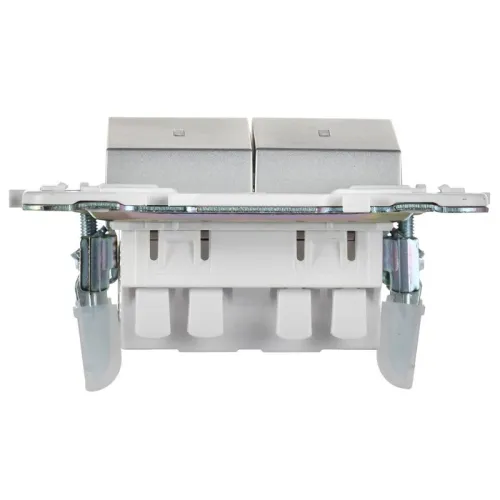 Выключатель проходной 2-кл. SKANDY 10А SK-V10S с индикацией серебр. IEK SK-V22-1-10-K23 фото 4