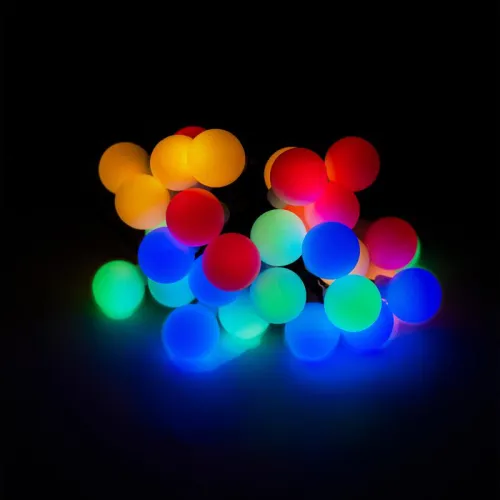 Светильник светодиодный SLR-G07-30M садовый; гирлянда матов. шарики мультицвет солнечная батарея ФАZА 5040847 фото 4