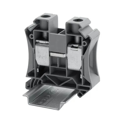 Клемма проходная винтовой зажим; 2 точки подключения; 35кв.мм сер. DKC TUR-35R