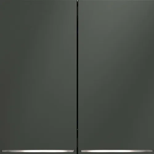 Выключатель 2-кл. СП S70 10А с подсветкой механизм титан Voltum VLS020206 фото 2