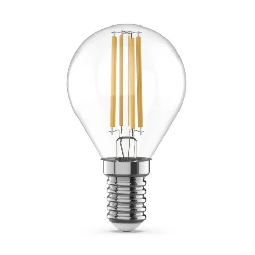 Лампа светодиодная филаментная Basic Filament 4Вт Шар 3000К E14 480лм GAUSS 50512142 фото 7