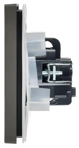 Розетка СП FORTE&PIANO 16А IP44 FP321 с заземл. защ. шторки с крышкой винт. крепл. сер. IEK FP-R16-16-44-K03 фото 4