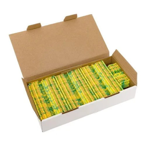 Колодка клеммная пружинная 1.5 Push-in 4 вывода земля EKF PIT-1.5-4-pe фото 3