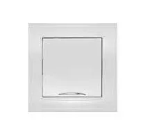 Выключатель 1-кл. СП Бриллиант 10А IP20 с подсветкой бел. UNIVersal 7947397