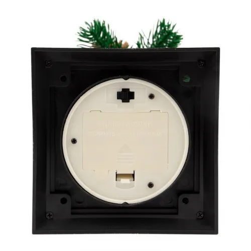 Фонарь декоративный 10.7х10.7х23.5см тепл. бел. со свечкой и шишкой корпус черн. Neon-Night 513-047 фото 6