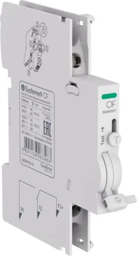 Контакт сигнализации положения OF для АВ Systeme9 SE S9A60001