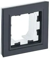 Рамка 1-м IP44 BRITE РУ-1-БрГ-44 графит IEK BR-M12-44-K53