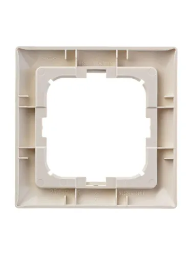 Рамка 1-м Basic с декор. накл. сл. кость ABB 2CKA001725A1484 фото 3