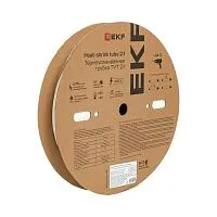 Трубка термоусадочная ТУТ нг 30/15 бел. (уп.50м) EKF tut-30-w
