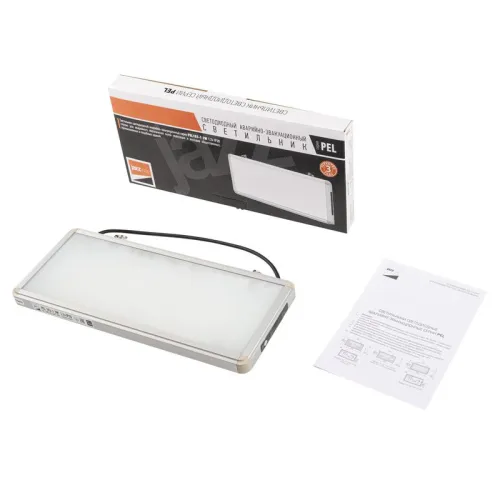 Светильник светодиодный PEL 103-1 (табло) 3Вт ССА аварийный оповещатель односторонний без наклейки Pro+ JazzWay 5062269 фото 8