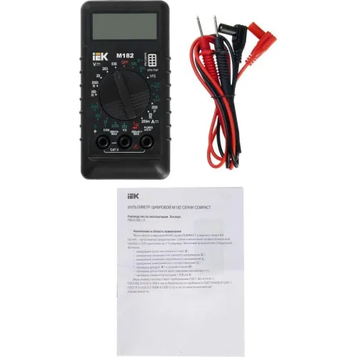 Мультиметр цифровой Compact M182 IEK TMD-1S-182 фото 2