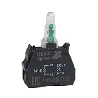 Блок световой OptiSignal D22 A45-SB-VM6 син. 110-230 В AC/DC с защитой от наводок ZBVM6 КЭАЗ 362253