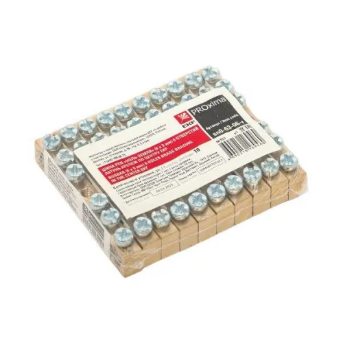 Шина PEN "ноль-земля" 6х9 6 отвер. латунь крепеж по центру розн. стикер PROxima EKF sn0-63-06-r фото 5